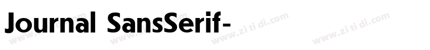 Journal SansSerif字体转换